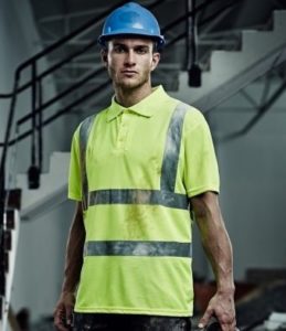 Boy wearing a hi-vis t-shirt