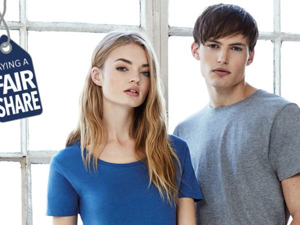 Boy and girl wearing fair share continental clothing