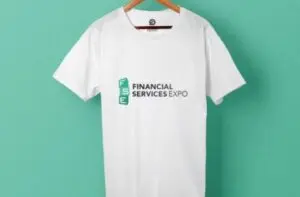 Embroidered branded workwear for Financial Services expo Embroidered branded workwear for Financial Services expo