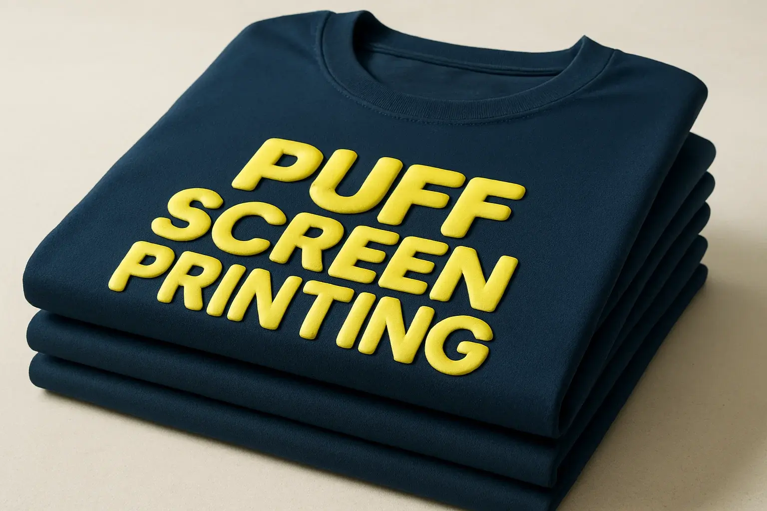 Puff Screen Printing T Shirts
