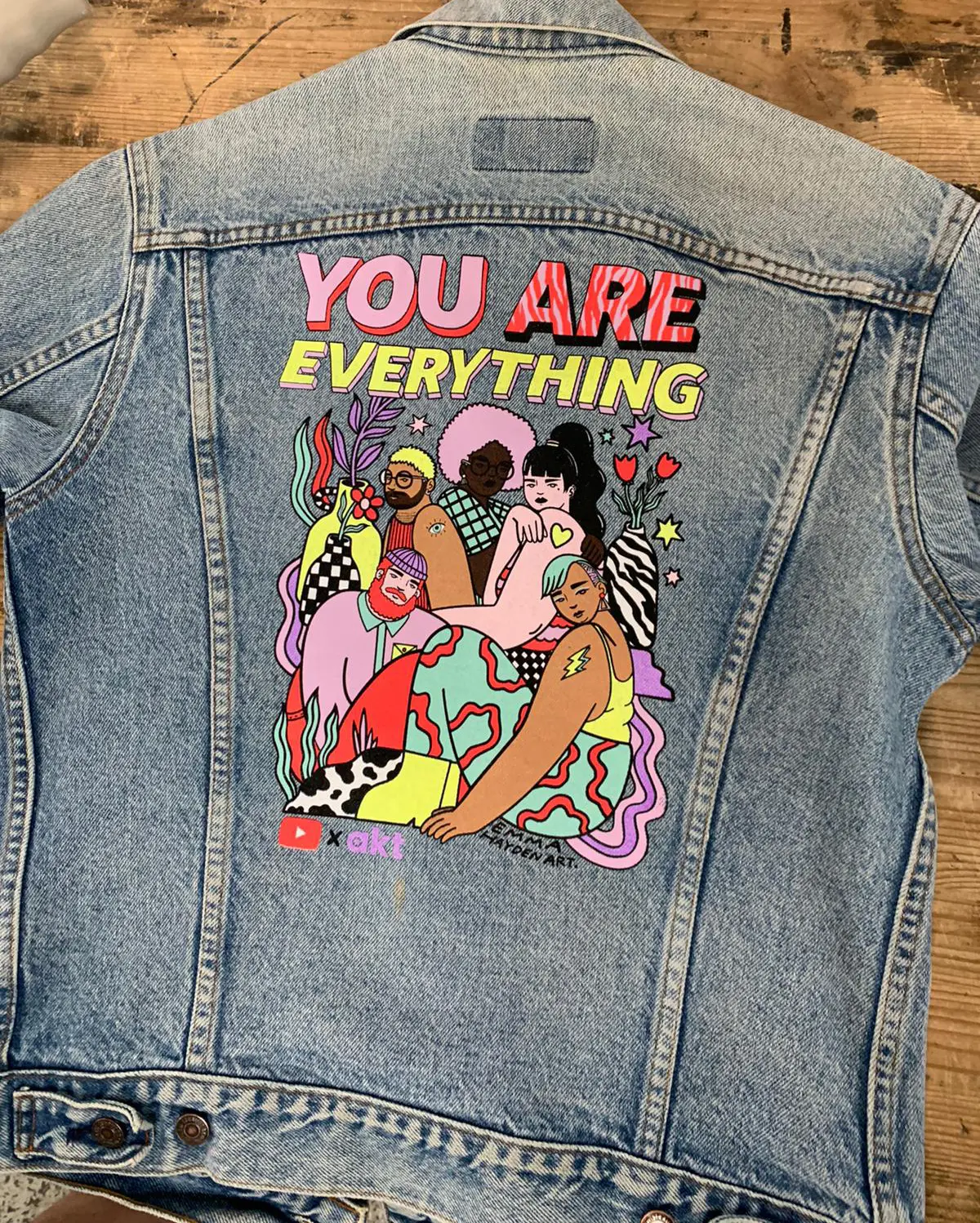 Screen printed jacket