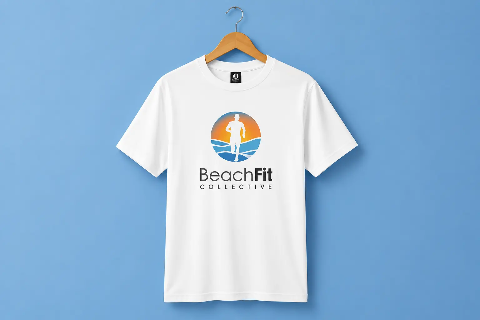 Promotional printed sportswear for BeachFit      