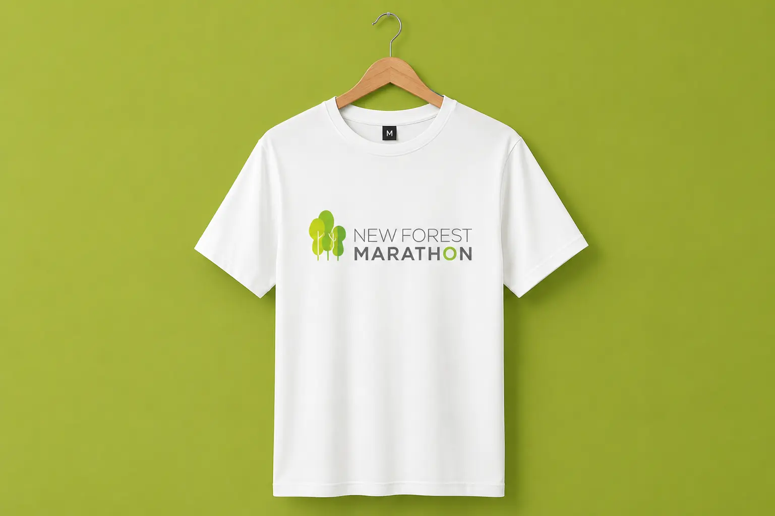 Printed running t-shirts for the New Forest Marathon 