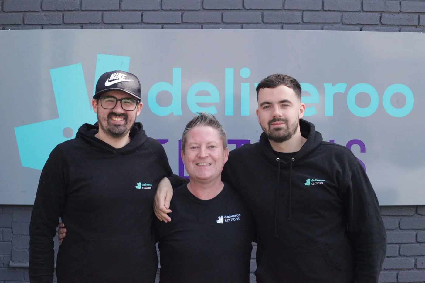Branded hoodies for Deliveroo staff, by Garment Printing