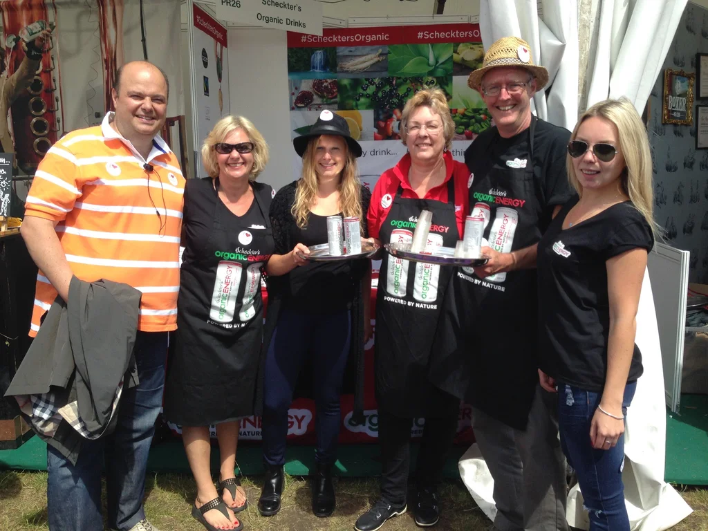 The Scheckter's Organic Energy team at the event