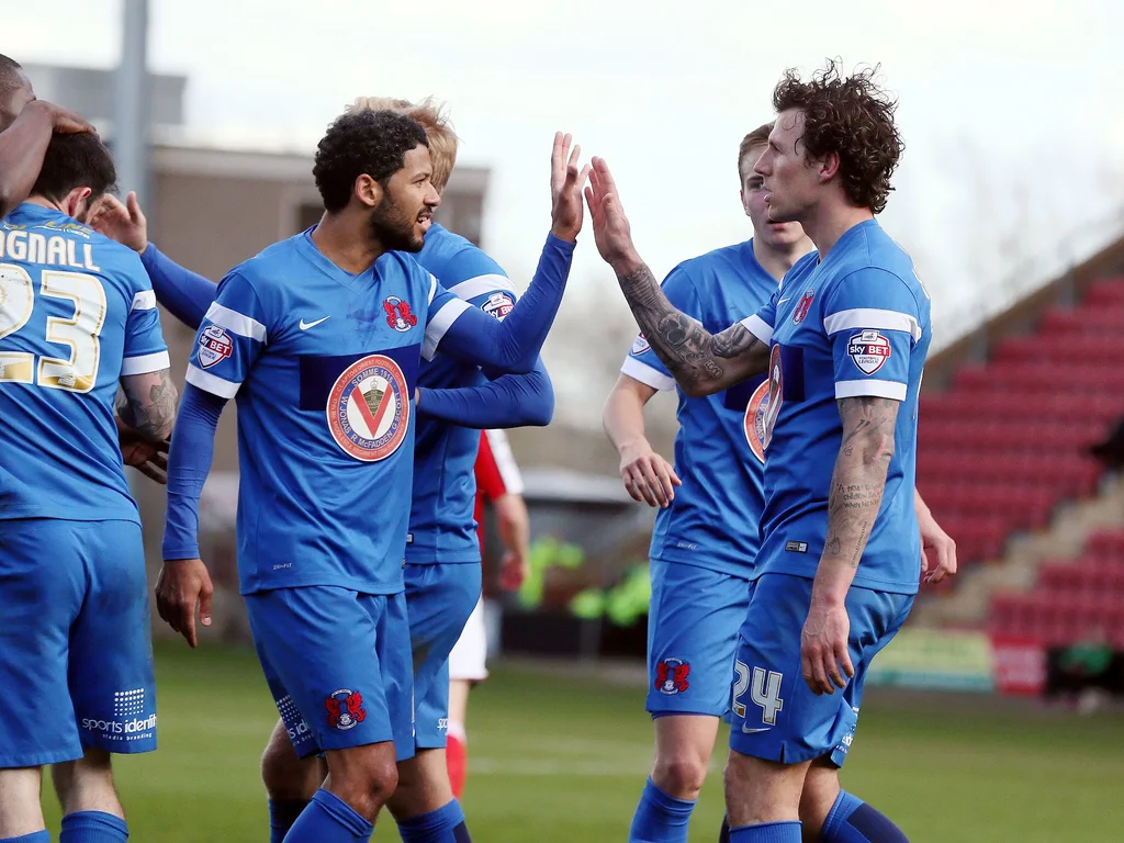 Leyton Orient first-team shirt with the new front logo