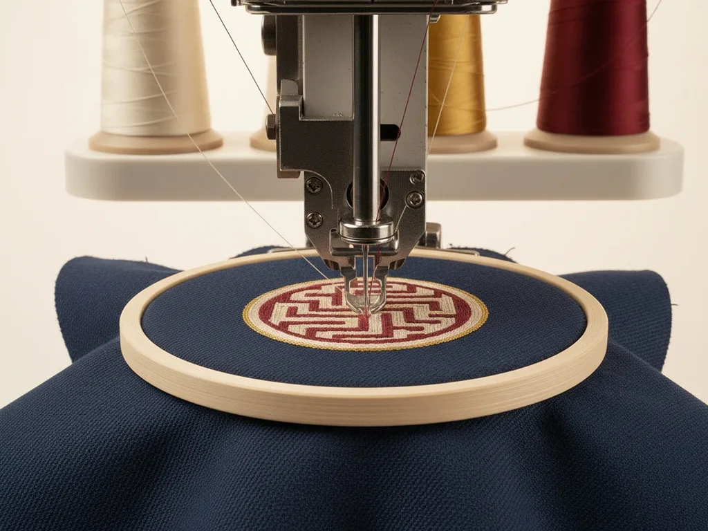 How embroidery is stitched
