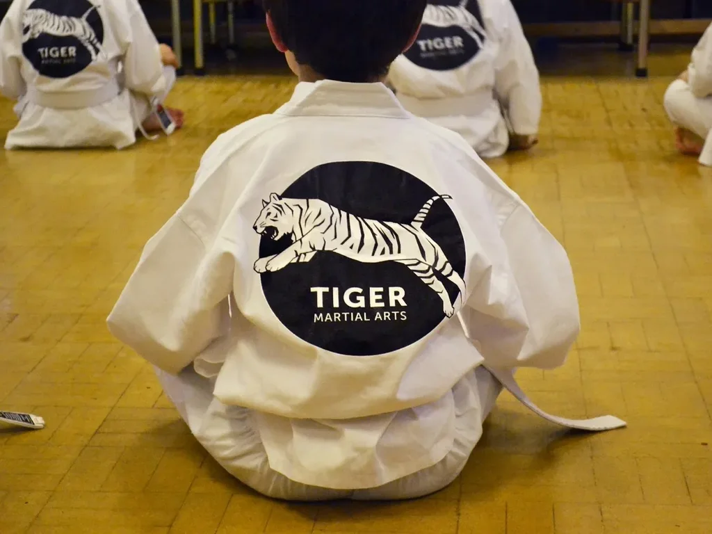 Tiger Martial Arts suits with the embroidered club badge
