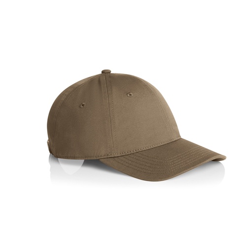 Khaki six-panel cap, before printing