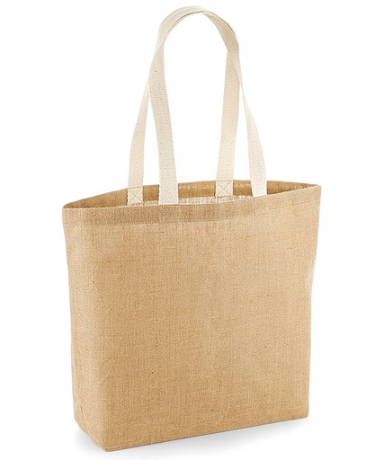 [WM458NATU] Unlaminated jute shopper (Natural)
