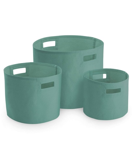 [WM574SAGES] Canvas storage tubs WM574 (Sage Green, S)