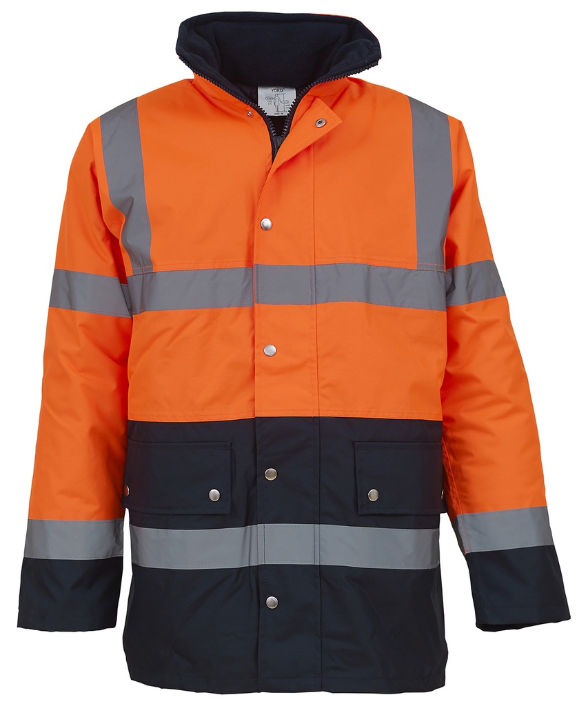 Hi-vis two-tone motorway jacket (HVP302)