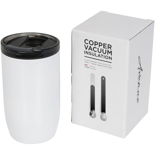 [10054802] Lagom 380 ml copper vacuum insulated tumbler (White)