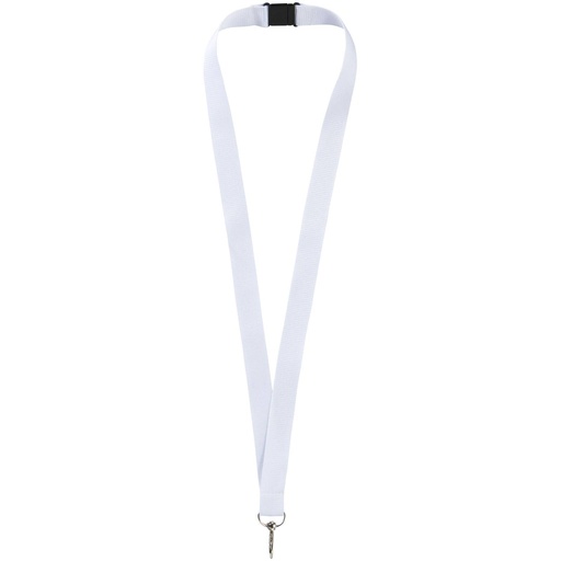 [10219302] White (Lago lanyard with break-away closure) 
