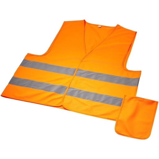[10401001] RFX™ Watch-out XL safety vest in pouch for professional use (Neon Orange)