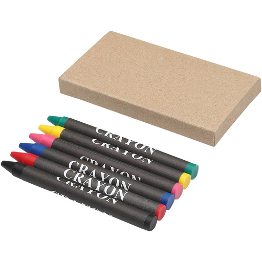 [10617100] Ayo 6-piece coloured crayon set