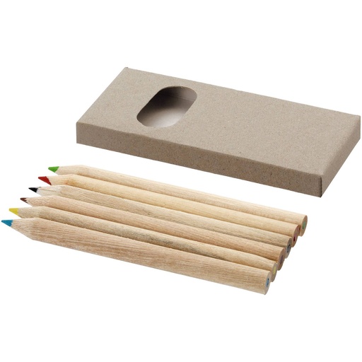 [10621900] Ayola 6-piece coloured pencil set