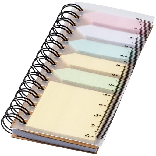 [10673600] Spinner spiral notebook with coloured sticky notes