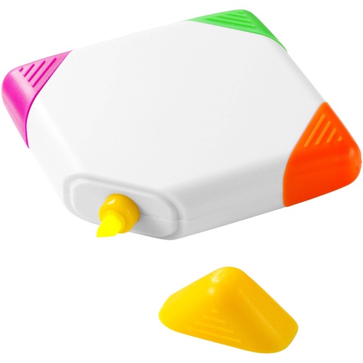 [10679101] Trafalgar square-shaped 4-colour highlighter