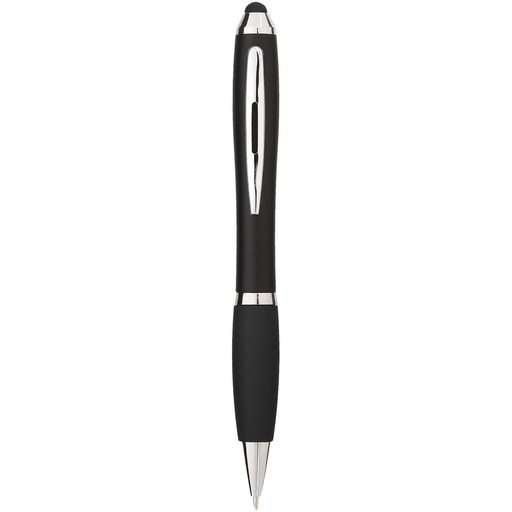 [10690300] Solid black (Nash coloured stylus ballpoint pen with black grip (blue ink)) 