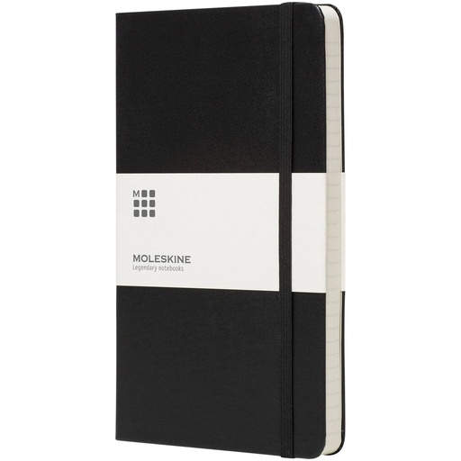 [10715400] Moleskine Classic PK hard cover notebook - ruled (Solid black)