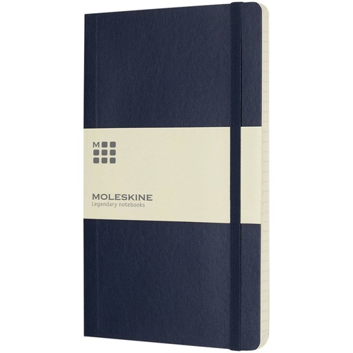 [10715609] Sapphire Blue (Moleskine Classic L soft cover notebook - ruled) 
