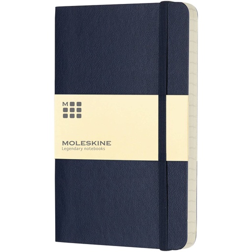 [10715709] Moleskine Classic PK soft cover notebook - ruled (Sapphire Blue)