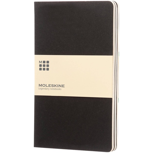 [10715800] Moleskine Cahier Journal L - ruled (Solid black)