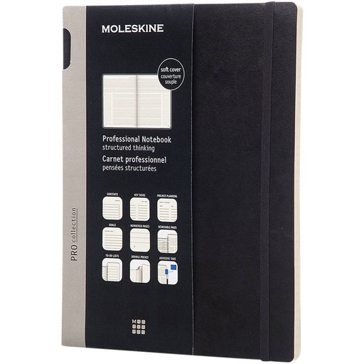 [10734800] Moleskine Pro notebook XL soft cover