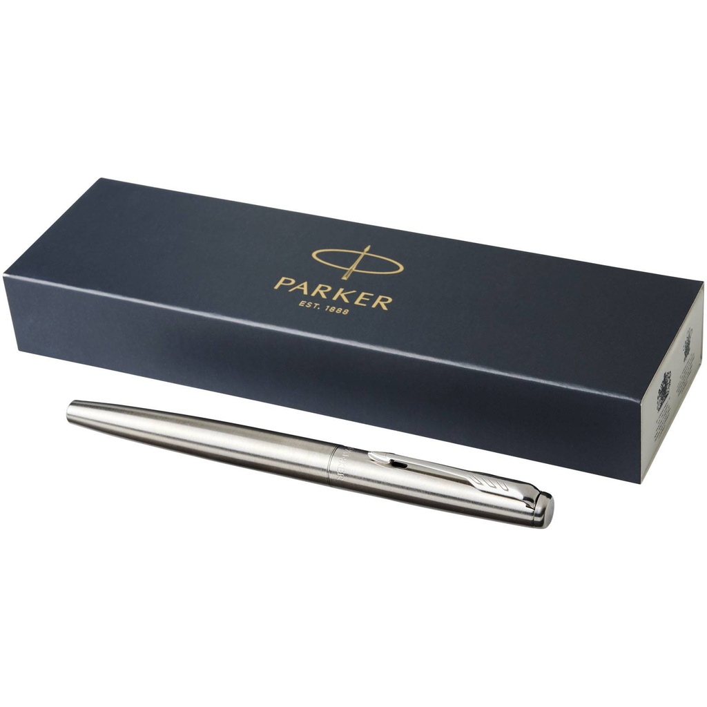 Parker Jotter stainless steel fountain pen (blue ink)