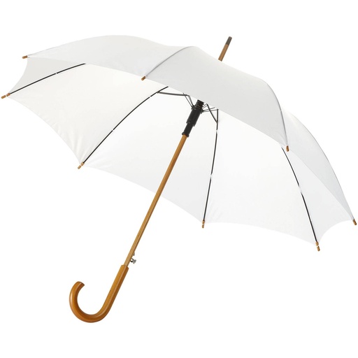 [10904802] White (Kyle 23" auto open umbrella wooden shaft and handle) 