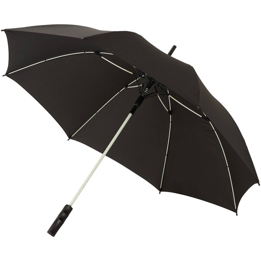 [10908703] White/Solid black (Stark 23" windproof auto open umbrella) 