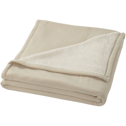 [11280902] Springwood soft fleece and sherpa plaid blanket (Off White)