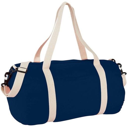 [12019501] Cochichuate cotton barrel duffel bag 25L (Navy)