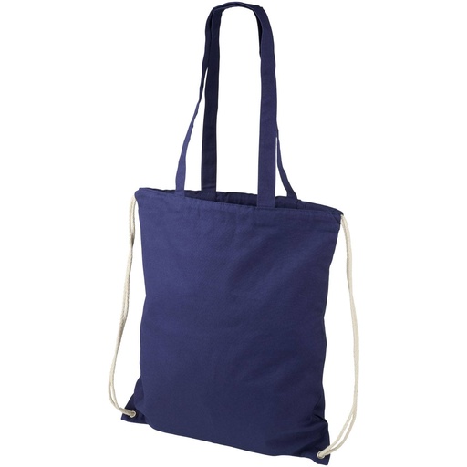 [12027603] Navy (Eliza 240 g/m² cotton drawstring bag 6L) 