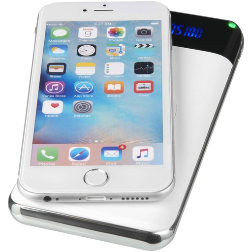 [12395600] White (Constant 10.000 mAh wireless power bank with LED) 