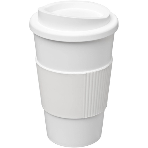 [21000207] White (Americano® 350 ml insulated tumbler with grip) 