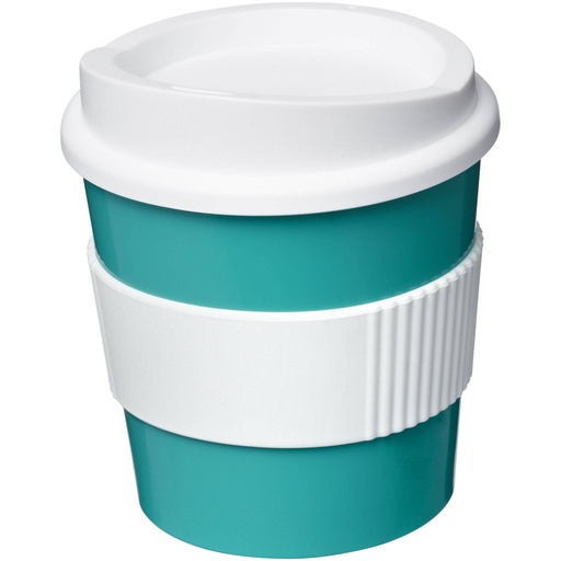 [21001019] Americano® Primo 250 ml tumbler with grip (Aqua blue/White)