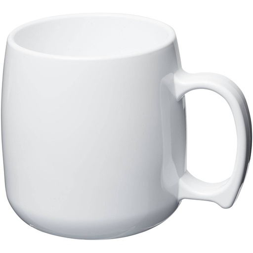 [21001201] White (Classic 300 ml plastic mug | 210012) 