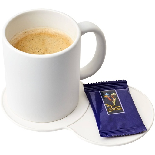 [21050801] White (Sidekick plastic coaster) 