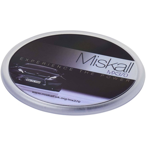 [21051400] Ellison round plastic coaster with paper insert