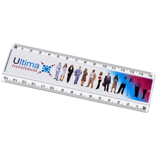 [21053801] White (Ellison 15 cm plastic insert ruler) 