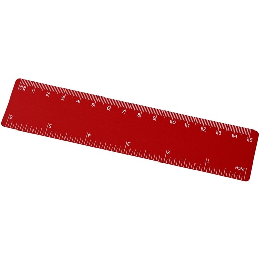 [21054006] Rothko 15 cm plastic ruler (Red)