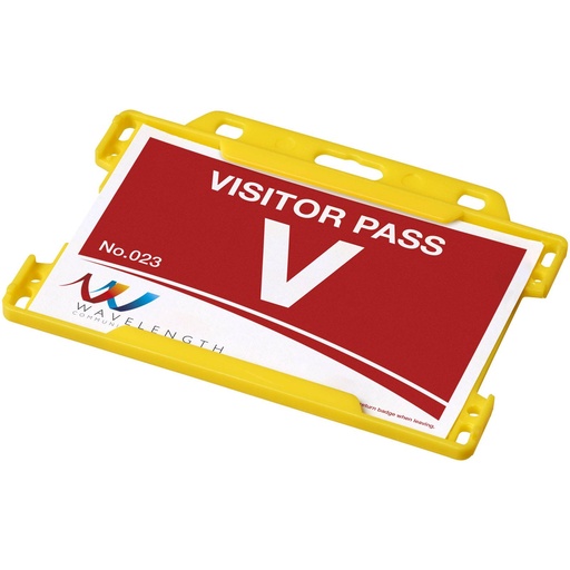 [21060205] Vega plastic card holder (Yellow)