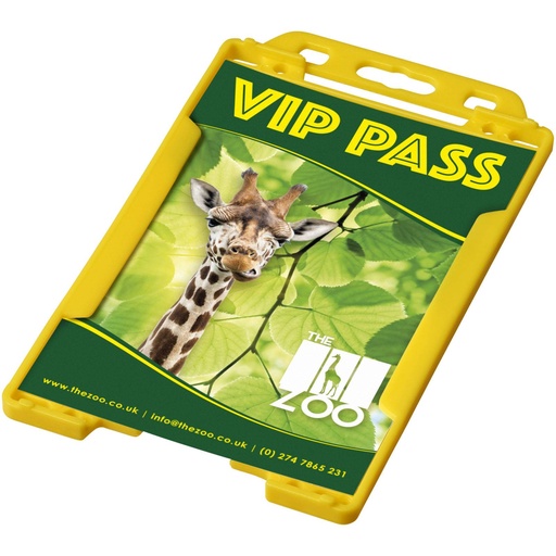 [21060605] Pierre plastic card holder (Yellow)