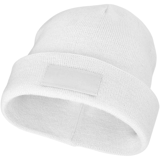 [38676010] White (Boreas beanie with patch) 