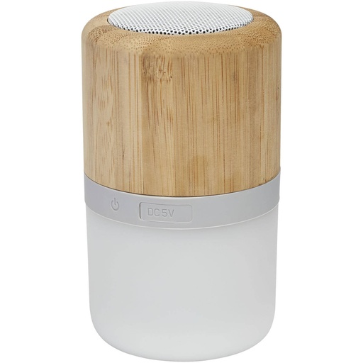 [12415171] Aurea bamboo BluetoothÂ® speaker with light