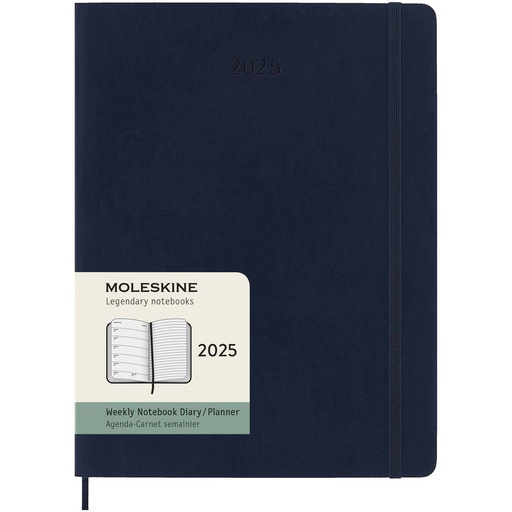 [10775553] Moleskine soft cover 12 month weekly XL planner (Sapphire Blue)