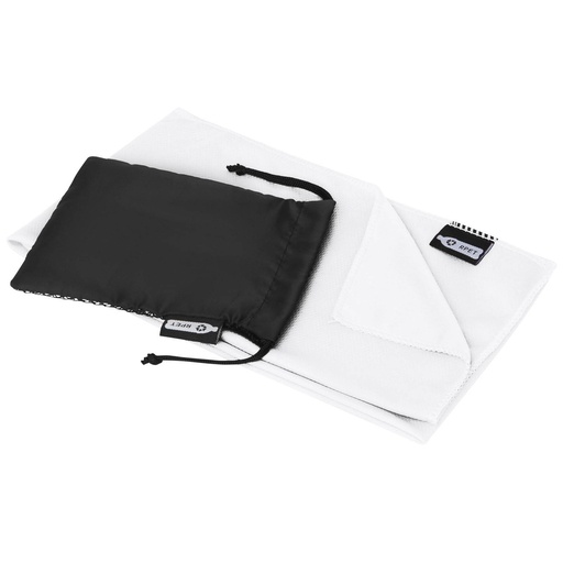 [12500101] White (Raquel cooling towel made from recycled PET 80x30 cm | 125001) 