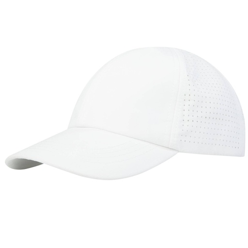 [37516010] Mica 6 panel GRS recycled cool fit cap (White)